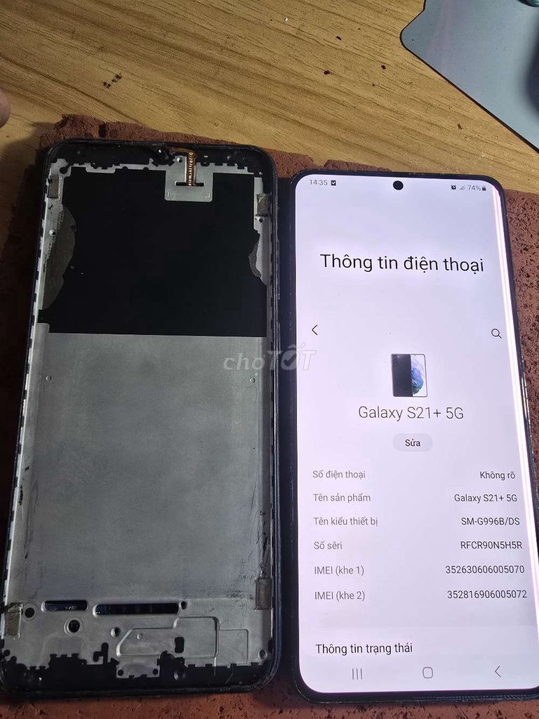 Samsung Galaxy S21+ 5G Màn hình sọc. Mua bán Điện thoại tại Quận 7 Tp Hồ Chí Minh được đăng bởi Trần Ngoan  hình 1