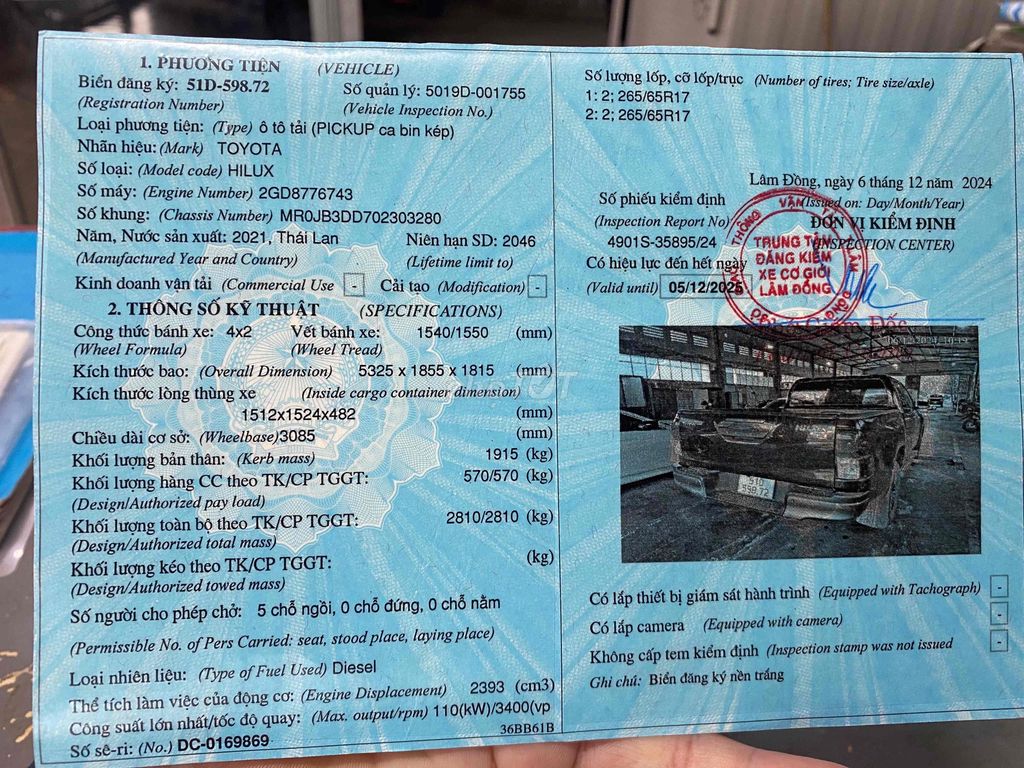 Toyota Hilux 2021 2.4E 4x2 AT - 90000 km. Mua bán Ô tô tại Thành phố Thủ Đức Tp Hồ Chí Minh được đăng bởi Đào hình 4