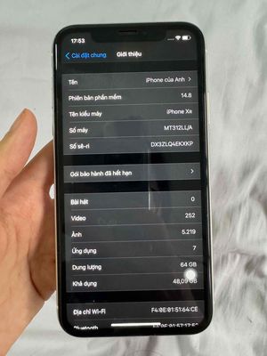 Bán iPhone XR 64GB Quốc tế trắng chính chủ dùng