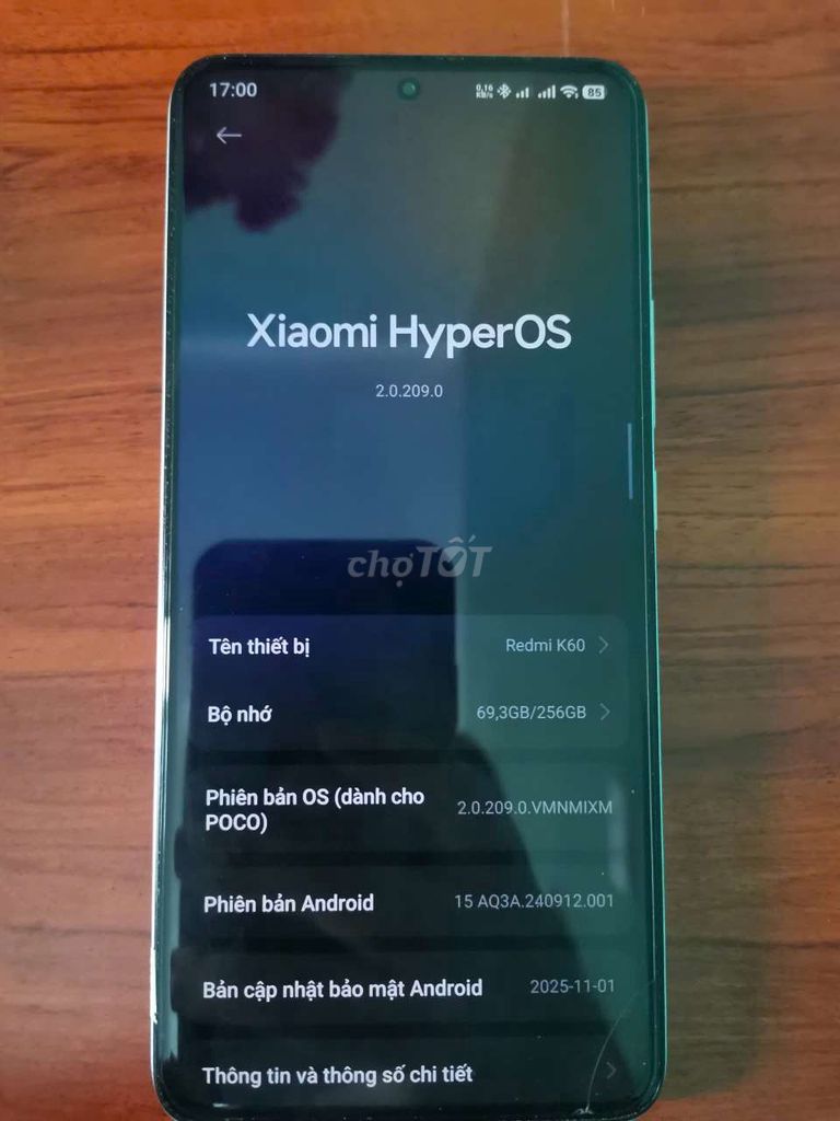 Xiaomi Redmi K60 256GB Trắng. Mua bán Điện thoại tại Thị xã Từ Sơn Bắc Ninh được đăng bởi Minh hình 1