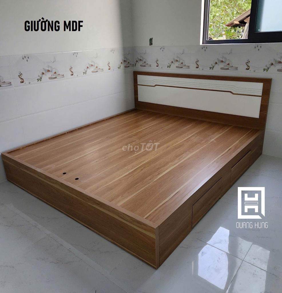 GIƯỜNG MDF-GIƯỜNG MDF=GIƯỜNG MDF=GIƯỜNG MDF$GIƯỜNG. Mua bán Giường, chăn ga gối nệm tại Quận Bình Tân Tp Hồ Chí Minh được đăng bởi NỘI THẤT NHÀ XINH hình 1