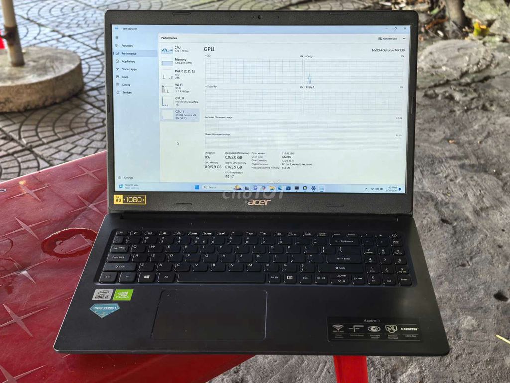 Acer Aspire 3 i5-1035G1 512GB có VGA rời zin đẹp. Mua bán Laptop tại Huyện Hòa Vang Đà Nẵng được đăng bởi Hoàn hình 1