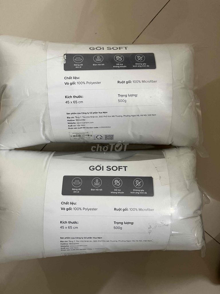 Gối Vua Nệm Soft 45x65cm. Mua bán Giường, chăn ga gối nệm tại Quận Cầu Giấy Hà Nội được đăng bởi Tiep Le hình 1