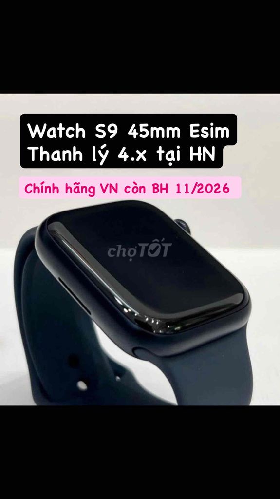 Apple Watch S9 45mm Esim VNA thanh lý. Mua bán Thiết bị đeo thông minh tại Quận Đống Đa Hà Nội được đăng bởi Quan Anh hình 1