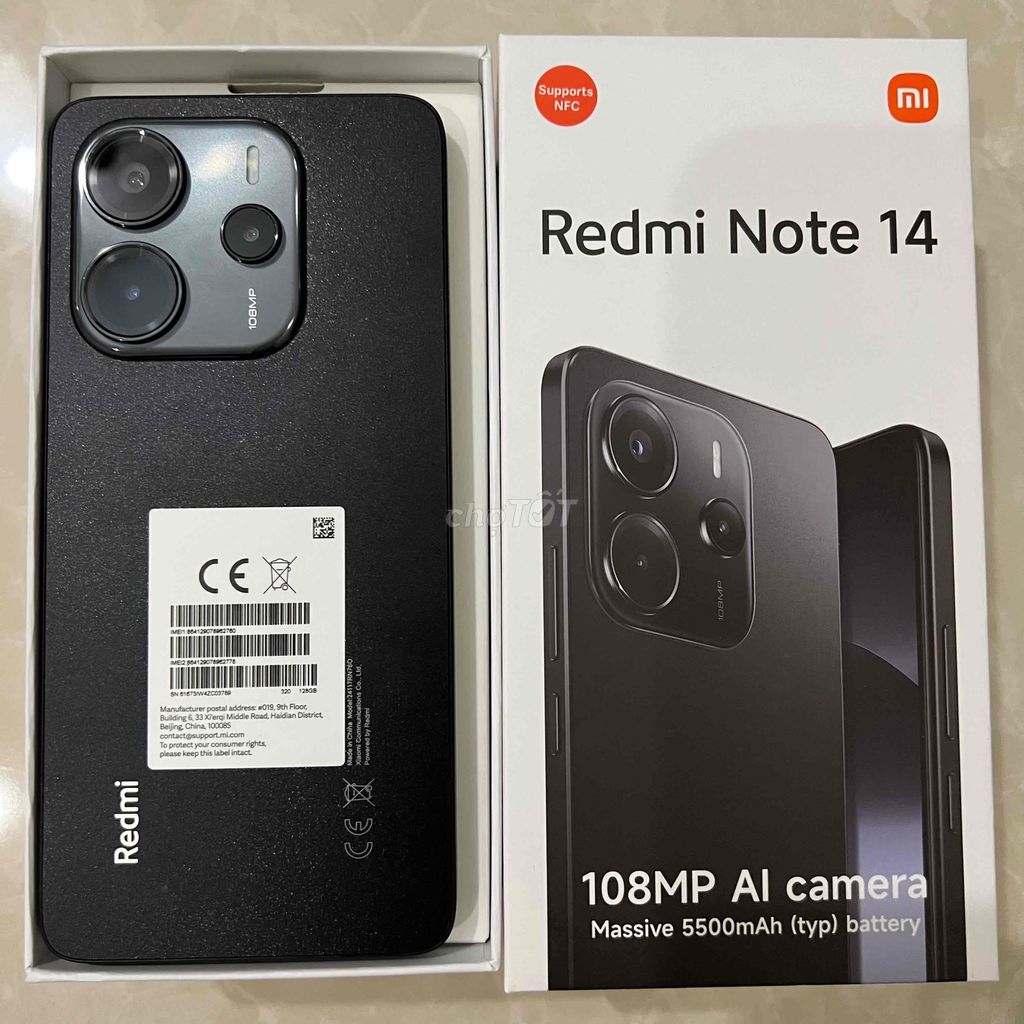 Xiaomi Redmi Note 14 Ram 8/128G chính hãng mới 99%