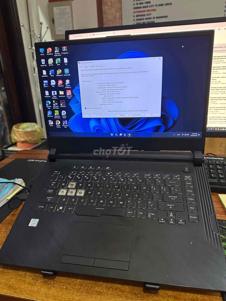 không dùng đến cần pass Asus ROG strix g531