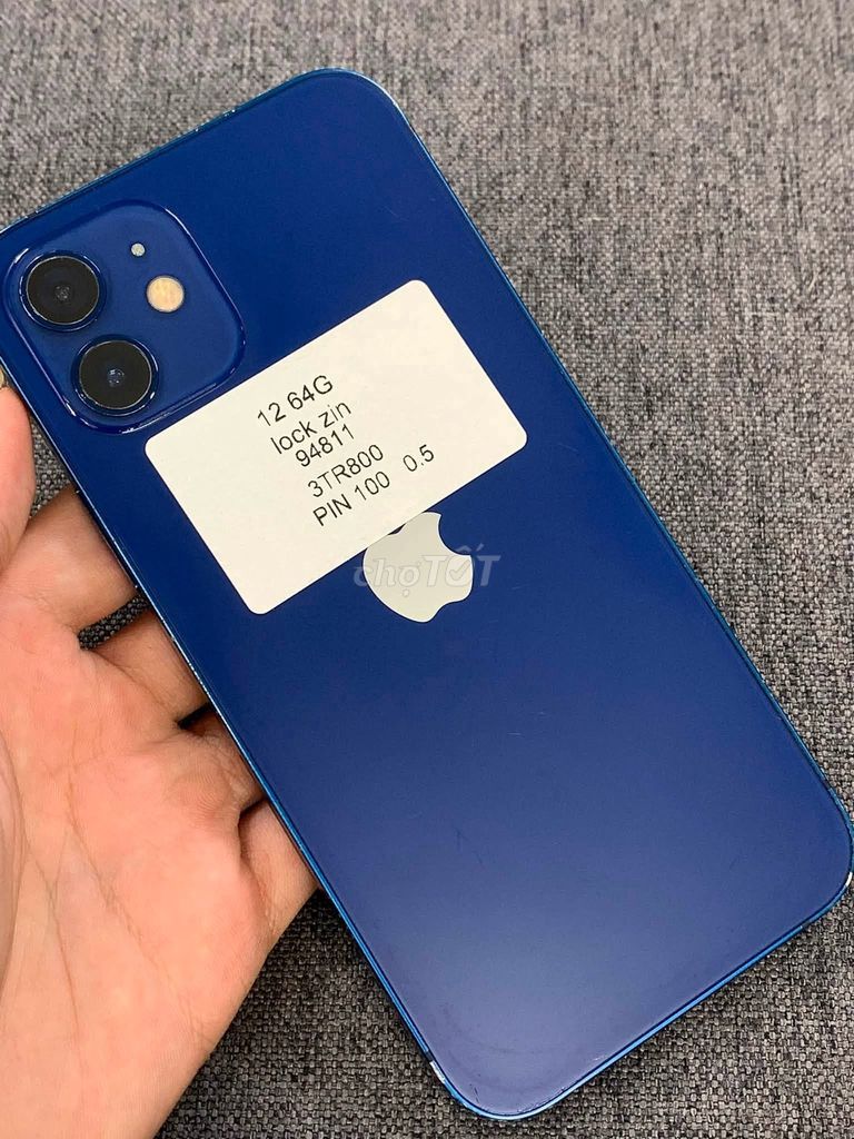 Apple iPhone 12 64GB Xanh Lock. Mua bán Điện thoại tại Thành phố Bảo Lộc Lâm Đồng được đăng bởi Hội Đồ Điện Tử hình 1