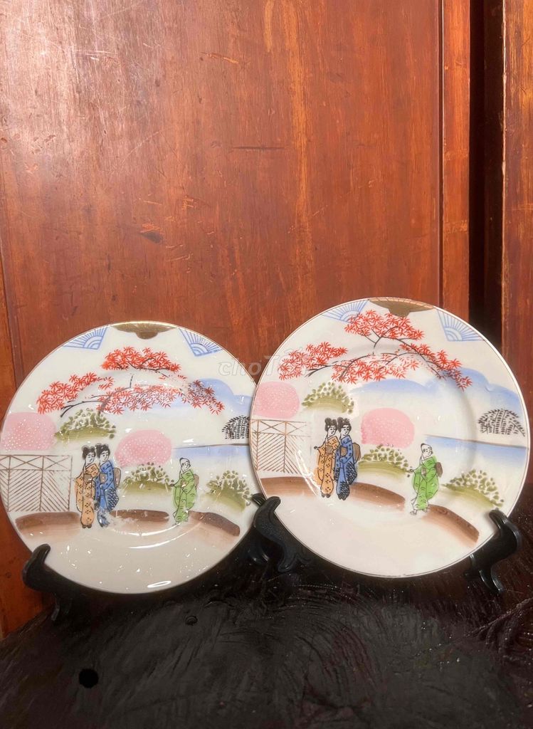 Dĩa trang trí Gốm sứ Nhật Bản 16cm. Mua bán Đồ sưu tầm, đồ cổ tại Thành phố Châu Đốc An Giang được đăng bởi Lê Bình Cầm Đồ 2 hình 1