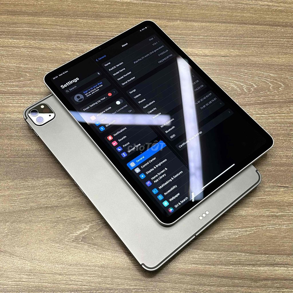 Cập nhật list iPad Pro 2020 11in và 12.9in