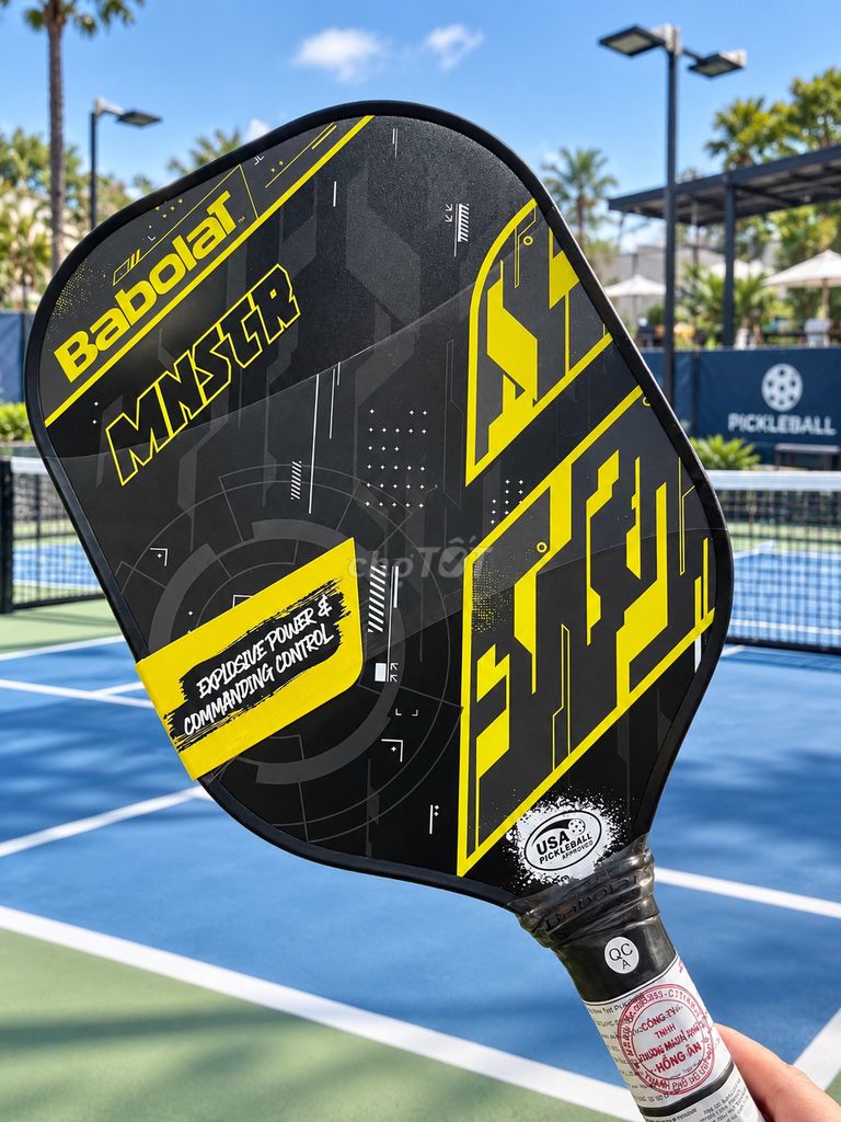 Vợt Pickleball Babolat MNSTR Đen, Vàng