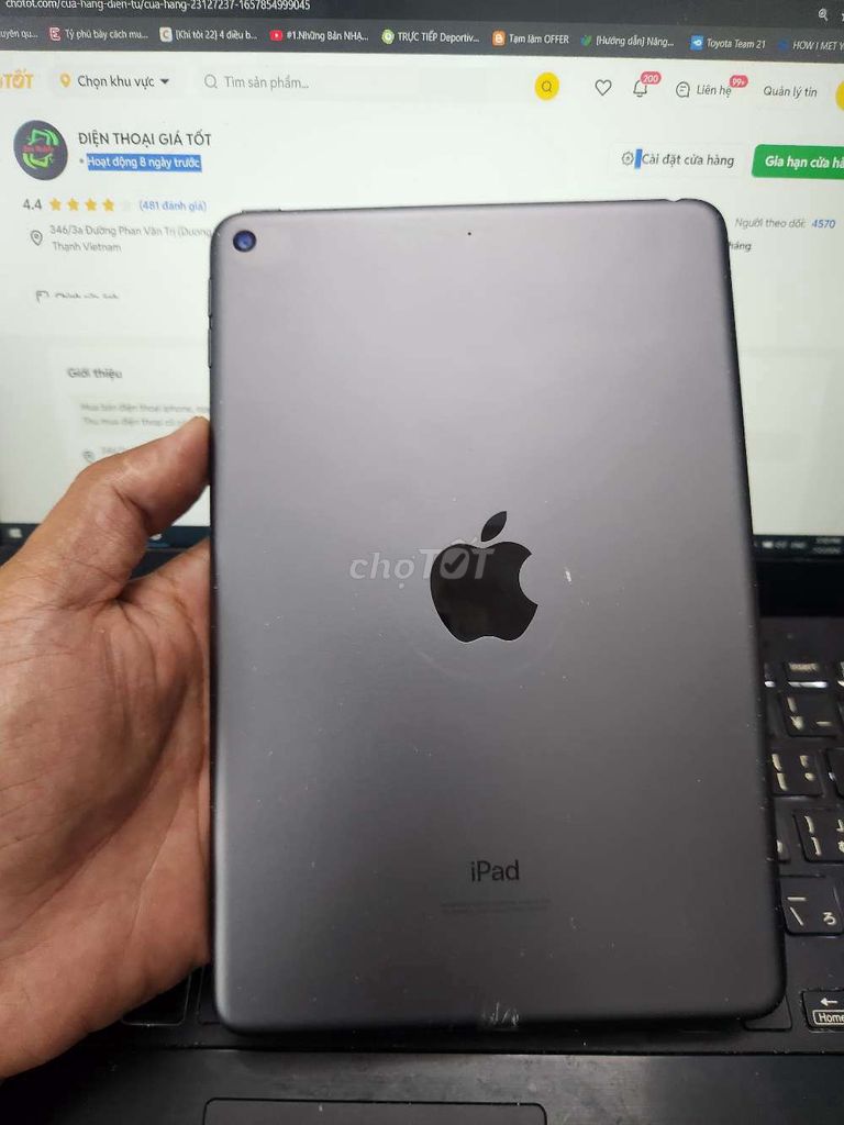 IPAD MINI 5 64GB ZIN FULL CN ICLOUD SẠCH. Mua bán Máy tính bảng tại Quận Bình Thạnh Tp Hồ Chí Minh được đăng bởi Dân Mobile hình 1
