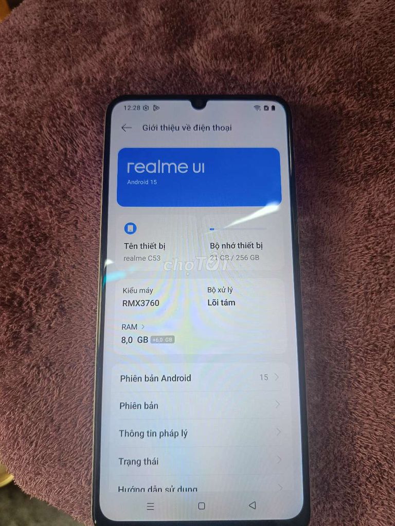 Realme C53 256GB Vàng gold. Mua bán Điện thoại tại Quận 11 Tp Hồ Chí Minh được đăng bởi Chinh Nguyễn  hình 1