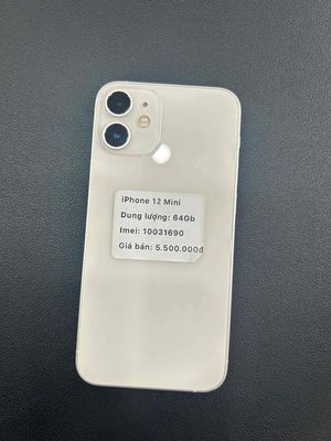 iPhone 12 Mini - 64GB - Trắng ngọc trai. Mua bán Điện thoại tại Thành phố Buôn Ma Thuột Đắk Lắk được đăng bởi Nguyễn Hoàng