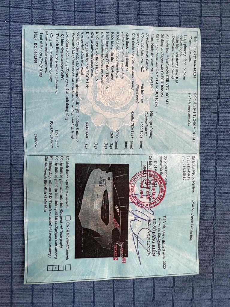 Kia Cerato 2018 1.6 SMT - 82000 km. Mua bán Ô tô tại Quận Cái Răng Cần Thơ được đăng bởi ÔTÔ PHÚC SƠN  TP CẦn Thơ  hình 20