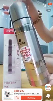 Xả nhanh Bình giữ nhiệt Elmich inox 304 5197 750ml. Mua bán Nội thất, đồ gia dụng khác tại Quận Hoàng Mai Hà Nội được đăng bởi Mr Hoài