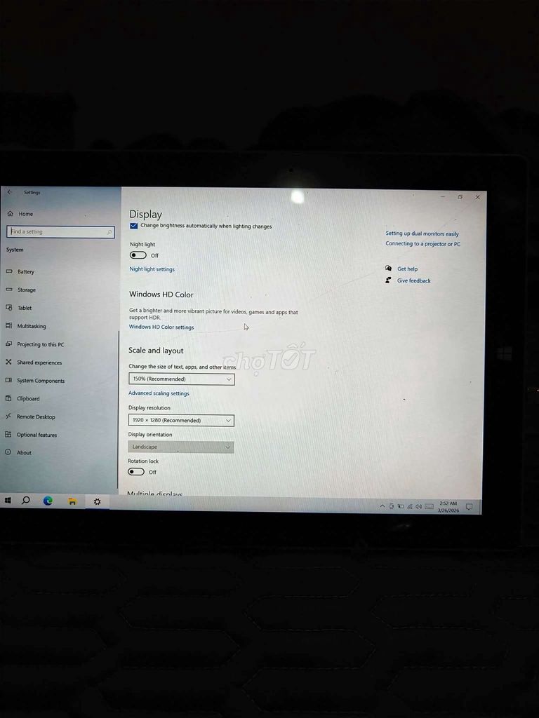 Microsoft Surface 3 4GB/128GB Nứt kính. Mua bán Máy tính bảng tại Quận Hải Châu Đà Nẵng được đăng bởi Trí hình 1