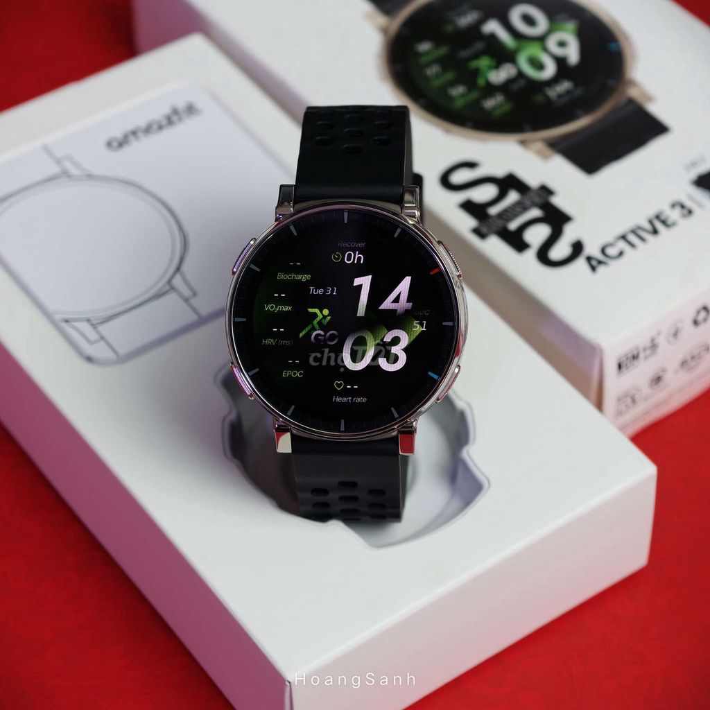 Amazfit Active 3 Premium 45mm Chính Hãng BH 12 TH. Mua bán Thiết bị đeo thông minh tại Quận 11 Tp Hồ Chí Minh được đăng bởi HOÀNG SANH SPORTS hình 1