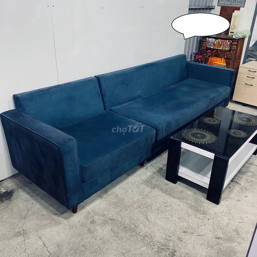 Bộ Sofa Băng Bọc Nhung Cao Cấp Giá Rẻ Mới 90%