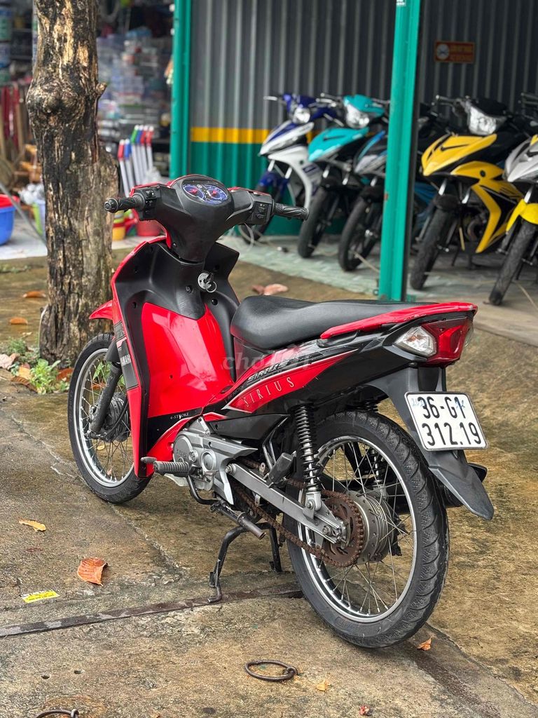 Yamaha Sirius màu Đỏ. Mua bán Xe máy tại Thị xã Bến Cát Bình Dương được đăng bởi xe máy trả góp tín nghĩa  hình 9