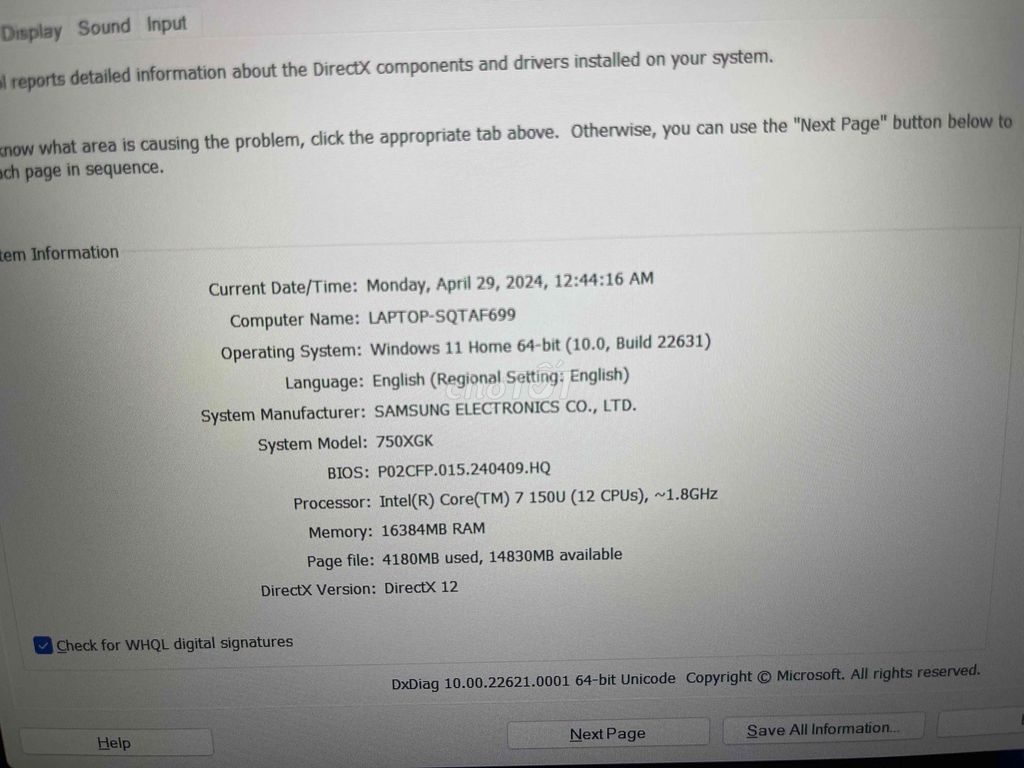 Samsung 750XGK i7-150U 16GB/512GB Mới. Mua bán Laptop tại Quận 3 Tp Hồ Chí Minh được đăng bởi Phú An hình 1