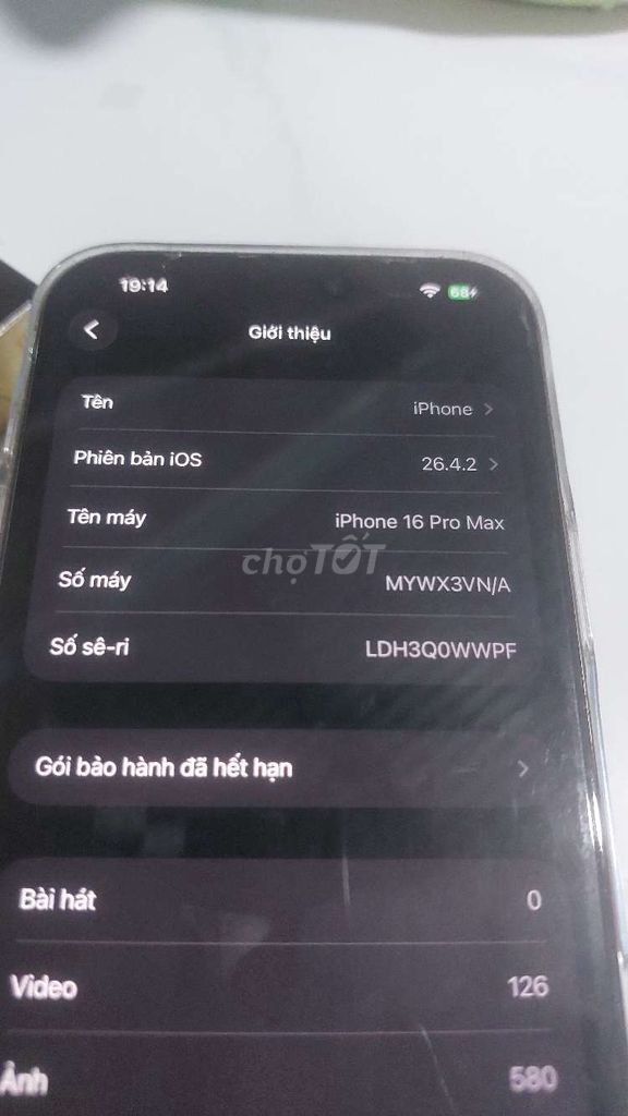 Điện thoại iPhone 16 Pro Max Vàng. Mua bán Điện thoại tại Huyện Xuân Lộc Đồng Nai được đăng bởi trần ái hình 1