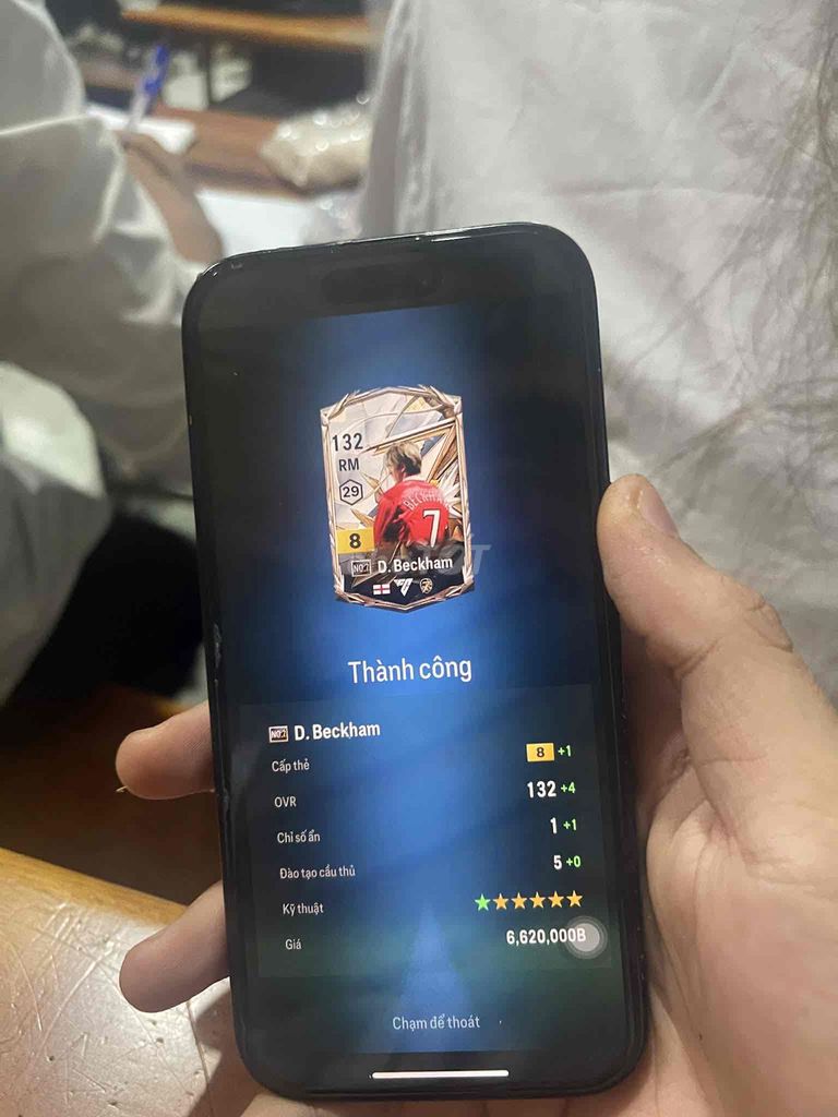 Thẻ cầu thủ D. Beckham 8+1. Mua bán Thiết bị chơi game tại Thành phố Tây Ninh Tây Ninh được đăng bởi Phương Anh hình 1