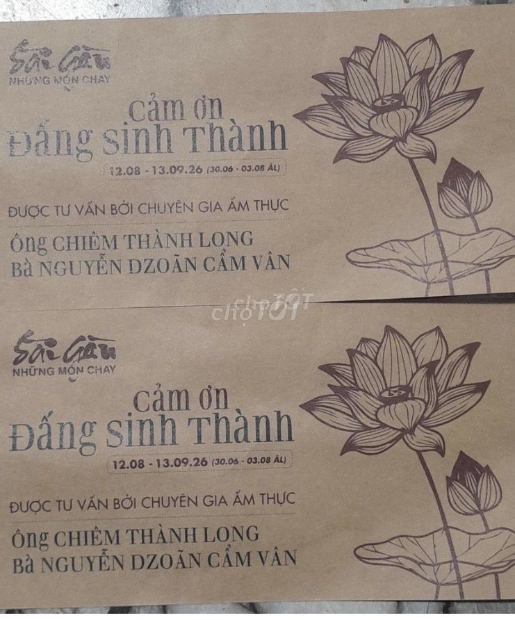 Vé buffet chay Metropole 12/08 - 13/09. Mua bán Đồ ăn, thực phẩm và các loại khác tại Quận 8 Tp Hồ Chí Minh được đăng bởi kien vinh hình 1