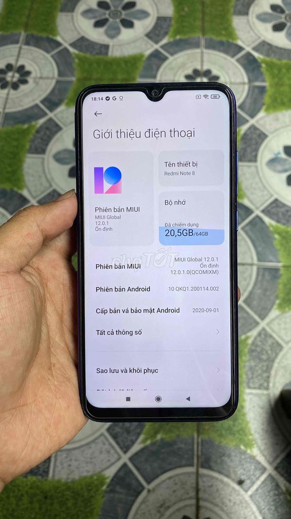 REDMI NOTE 8 ram 4/64 gb. Mua bán Điện thoại tại Huyện Nhà Bè Tp Hồ Chí Minh được đăng bởi Trần Hoàng Kính hình 1