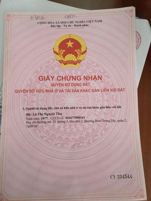 NGỘP: bán nhà HXH đường số 2 gần chợ phường cát lái ( quận 2 cũ)