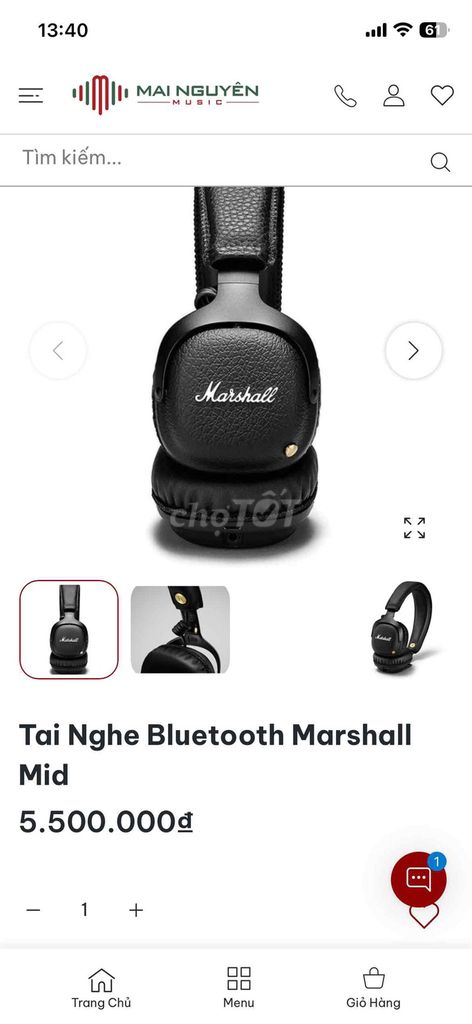 Tai nghe Marshall Mid Bluetooth Đen. Mua bán Tivi, Âm thanh tại Thành phố Biên Hòa Đồng Nai được đăng bởi Nguyễn Tuấn hình 1