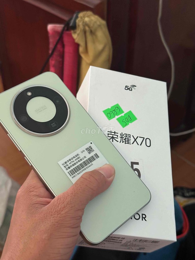 Honor X70 5G 12GB/512GB Xanh 99% fullbox bán. Mua bán Điện thoại tại Thành phố Thủ Dầu Một Bình Dương được đăng bởi Hoàng hải hình 1
