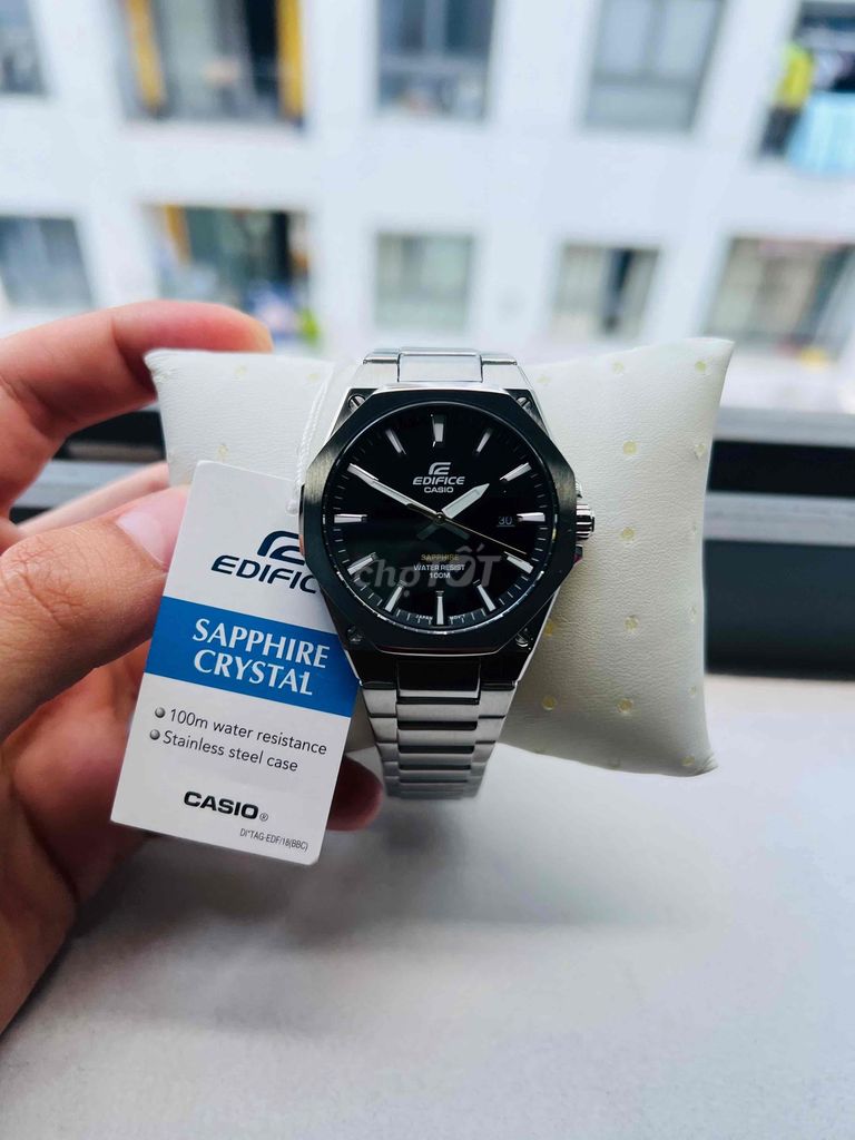 Đồng hồ Casio Edific EFR-S108D kính sapphire