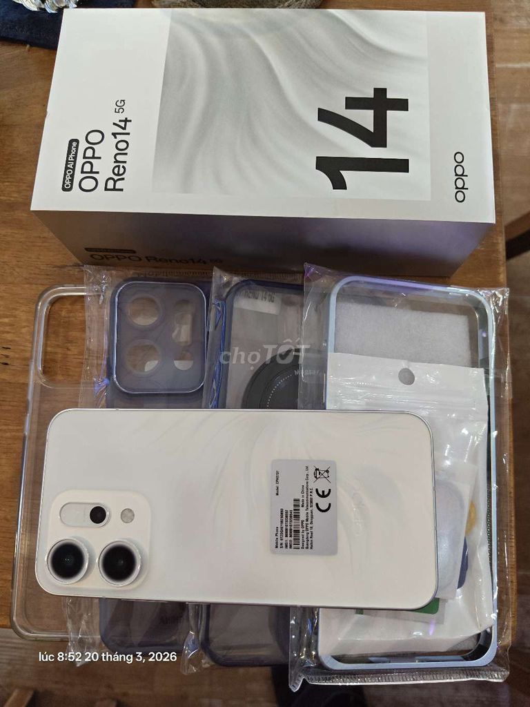 Oppo Reno 14 5G 256GB Trắng. Mua bán Điện thoại tại Quận Bình Tân Tp Hồ Chí Minh được đăng bởi Nguyễn Dũng hình 1