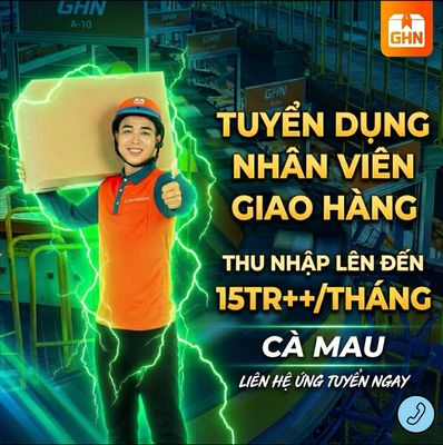 [LƯƠNG THẾ TRÂN] GHN TUYỂN DỤNG SHIPPER GIAO HÀNG