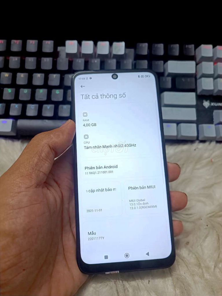 XIAOMI REDMI NOTE 11 4GB.128GB PIN 5000 SNAP 680. Mua bán Điện thoại tại Quận Bình Thạnh Tp Hồ Chí Minh được đăng bởi Dân Mobile hình 3