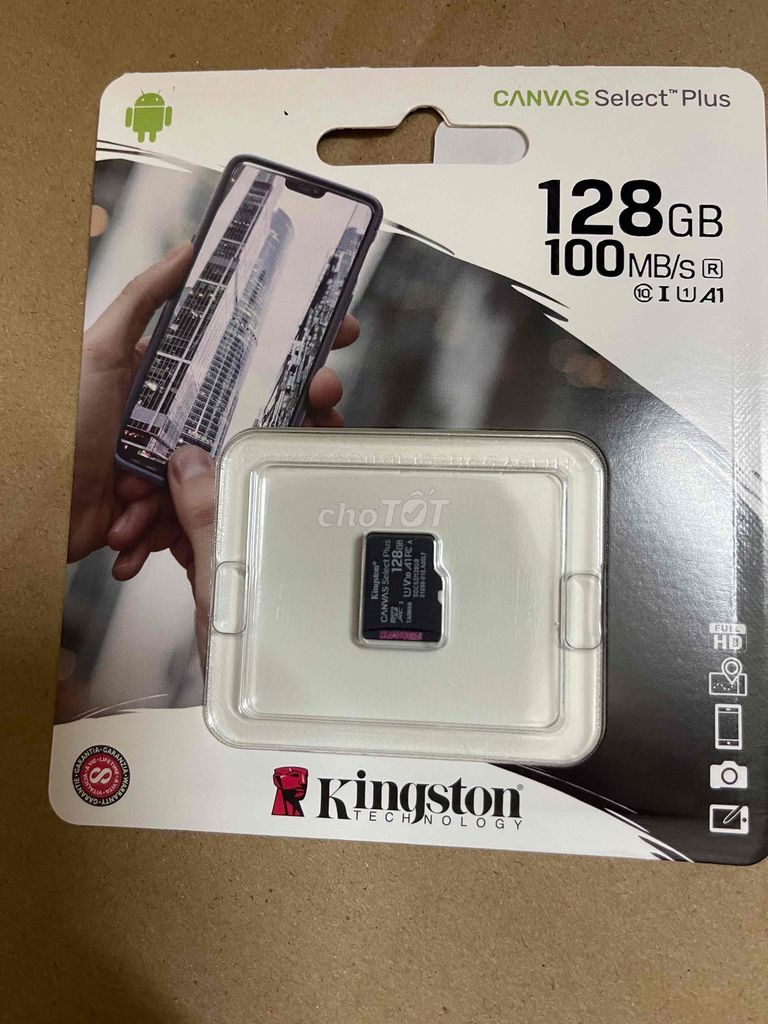 Thẻ nhớ Kingston Canvas Select Plus 128GB Mới. Mua bán Phụ kiện (Màn hình, Chuột...) tại Quận Nam Từ Liêm Hà Nội được đăng bởi Nguyễn Đức Cảnh hình 1