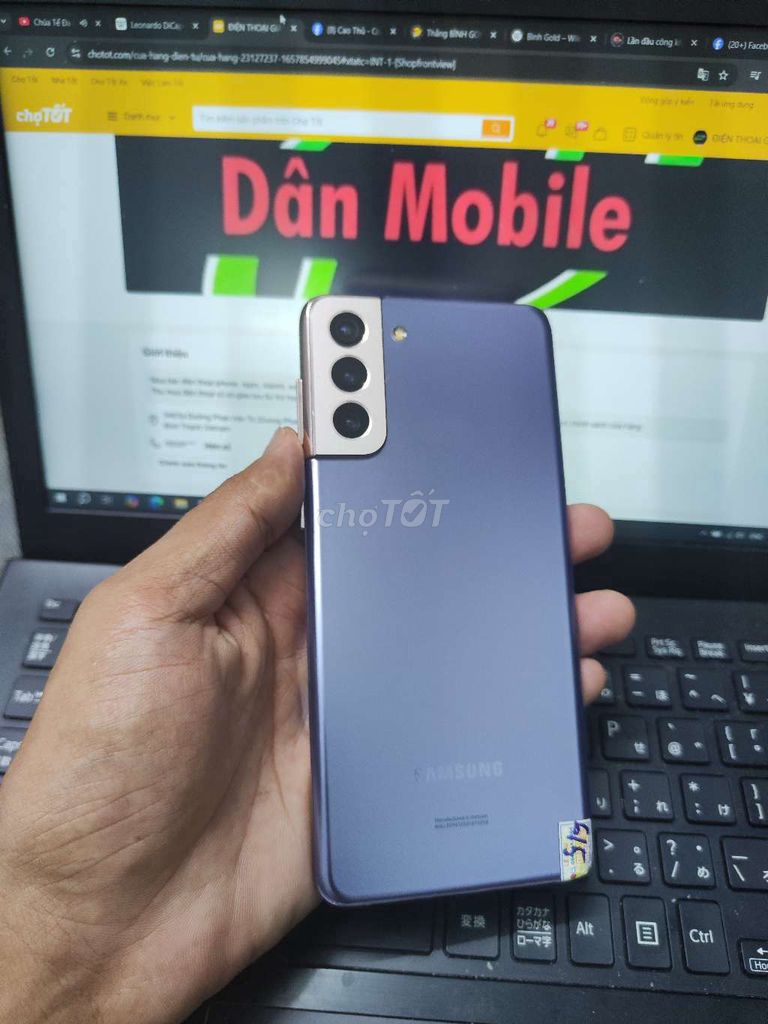 SAMSUNG S21 PLUS 5G 8GB.128GB PIN 4800 ĐẸP KENG. Mua bán Điện thoại tại Quận Bình Thạnh Tp Hồ Chí Minh được đăng bởi Dân Mobile hình 1