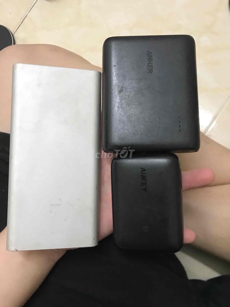 Sạc dự phòng 10000mAh sạc nhanh aukey Mi anker ok