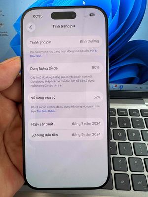 Apple iPhone 16 Pro 128GB Đen 90%