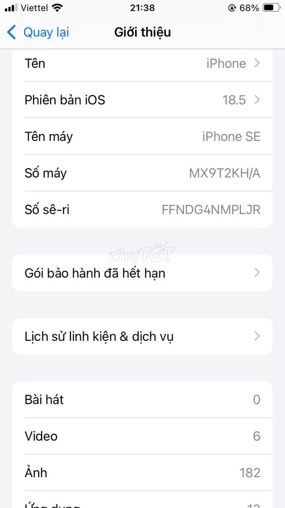 Apple iPhone SE Đã qua sử dụng. Mua bán Điện thoại tại Quận Tân Phú Tp Hồ Chí Minh được đăng bởi Hội Đồ Điện Tử hình 1