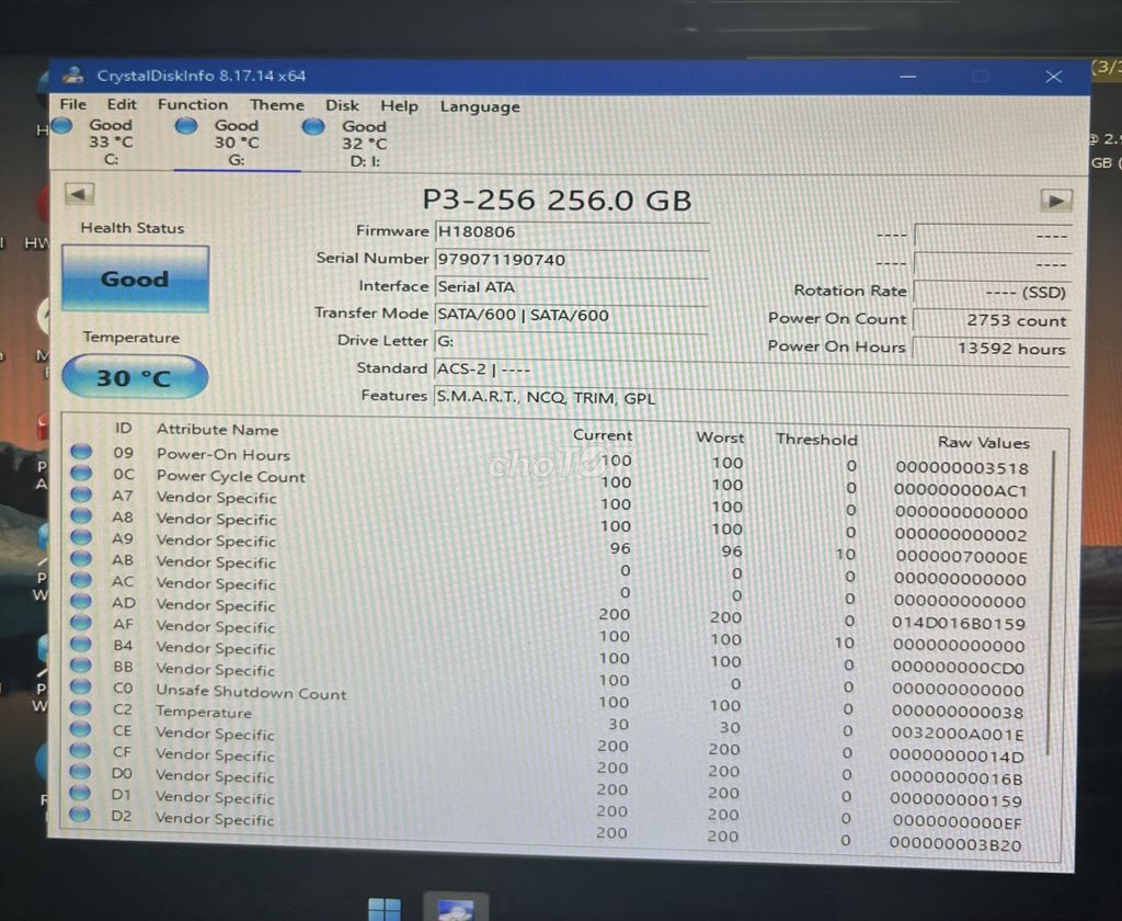 Ổ cứng SSD TRM S100 256GB. Mua bán Linh kiện (RAM, Card...) tại Huyện Tiên Du Bắc Ninh được đăng bởi Hải Nguyên hình 1