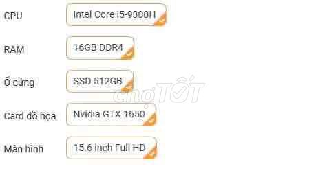 Dell G3 3590 i5-9300H 15.6 inch 16GB/512GB. Mua bán Laptop tại Quận Nam Từ Liêm Hà Nội được đăng bởi Long Lương hình 1