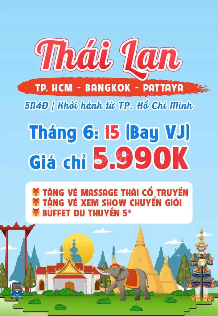 Du Lịch Thái Lan Giá rẻ.. Du lịch tại Quận Bình Tân Tp Hồ Chí Minh được đăng bởi DU LỊCH FIFA TRAVEL hình 1