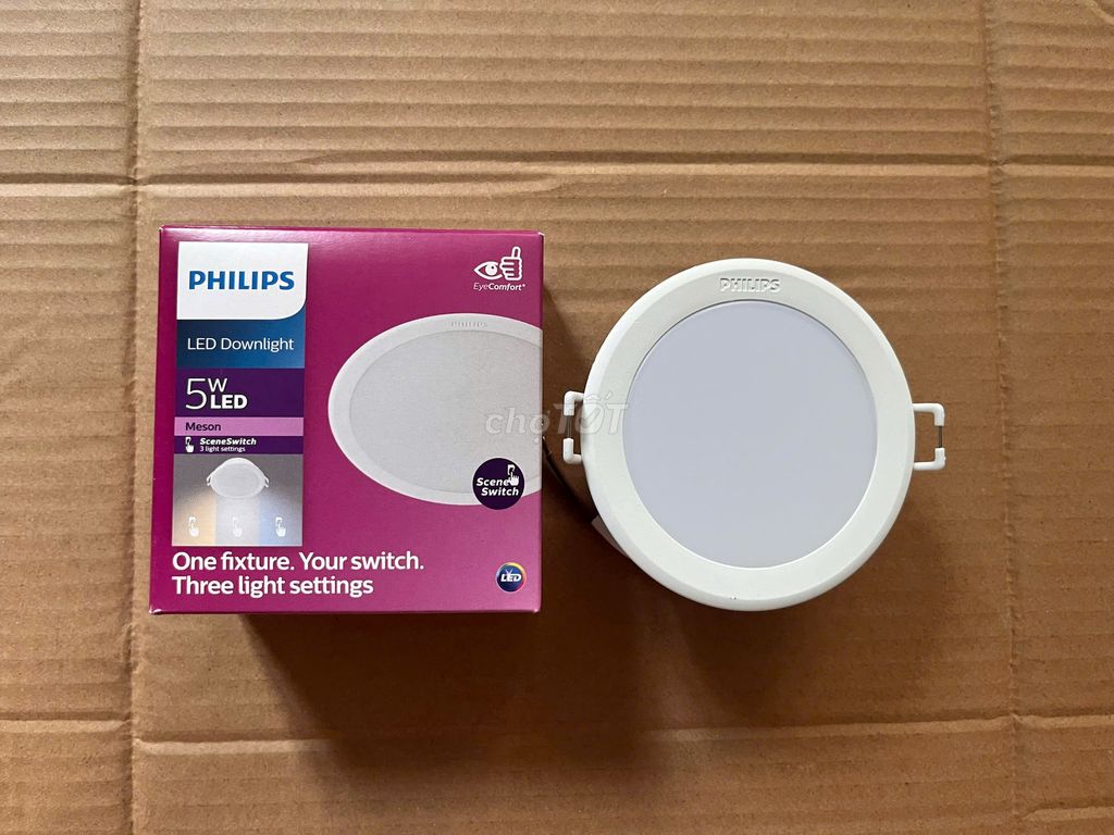 Đèn âm trần 3 chế độ màu 5W phi 80 Philips giá tốt