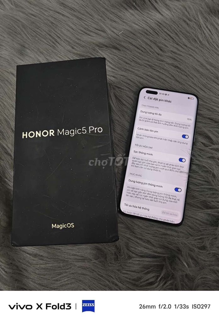 Honor Magic 5 Pro 12/256Gb fullbox. Mua bán Điện thoại tại Quận 8 Tp Hồ Chí Minh được đăng bởi Đam Mê Công Nghệ hình 1
