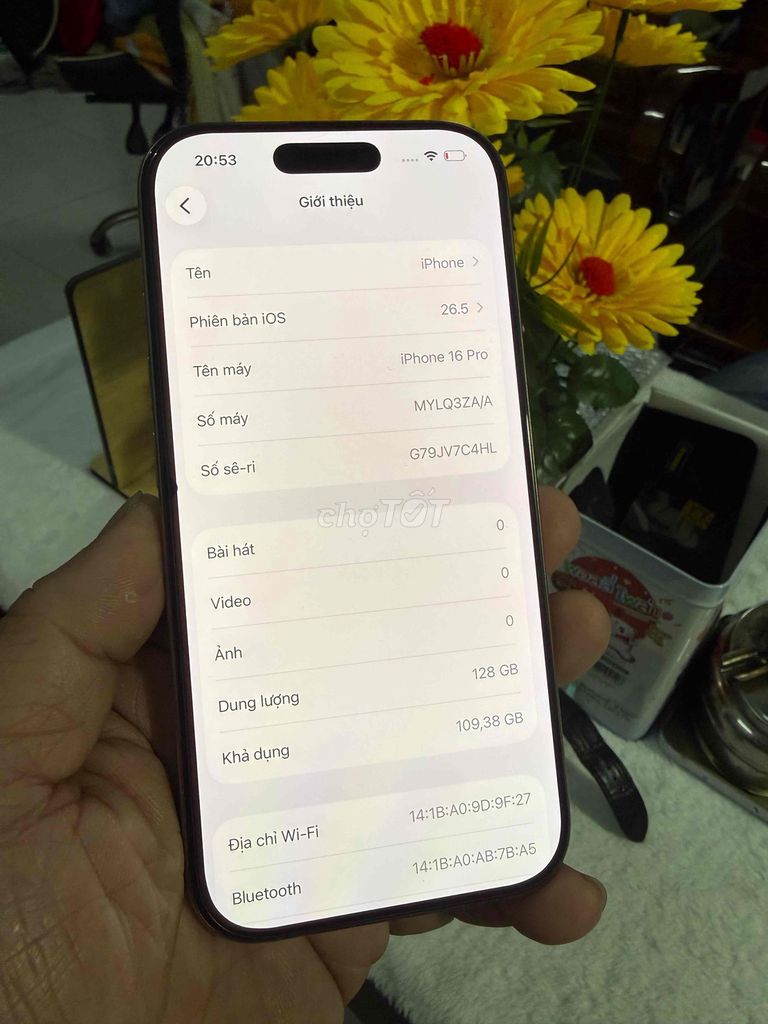 Apple iPhone 16 Pro 128GB Vàng 99%. Mua bán Điện thoại tại Thành phố Biên Hòa Đồng Nai được đăng bởi thanh hình 1