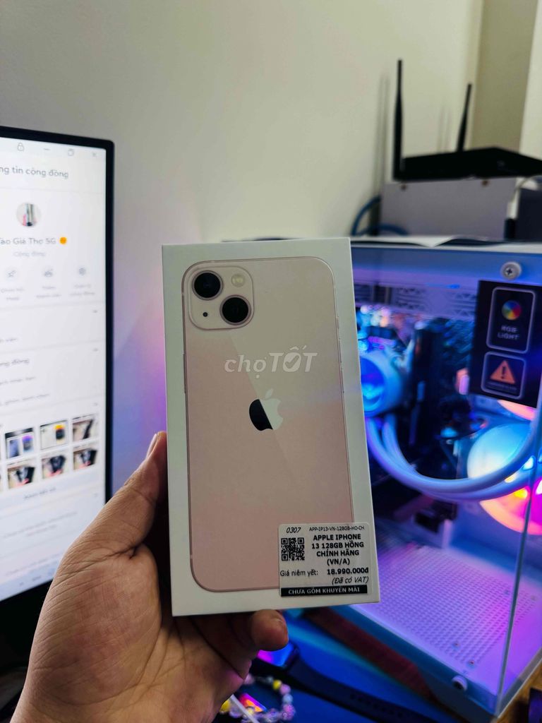 Pass Iphone 13 128 Hồng NguyênSeal mua CellphoneS