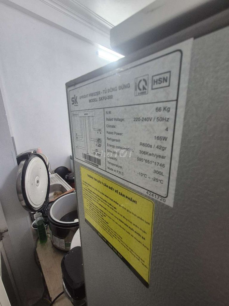 Tủ đông SK SKFU-300 300L Xám. Mua bán Tủ lạnh tại Quận Tây Hồ Hà Nội được đăng bởi nguyễn thu huyền hình 1