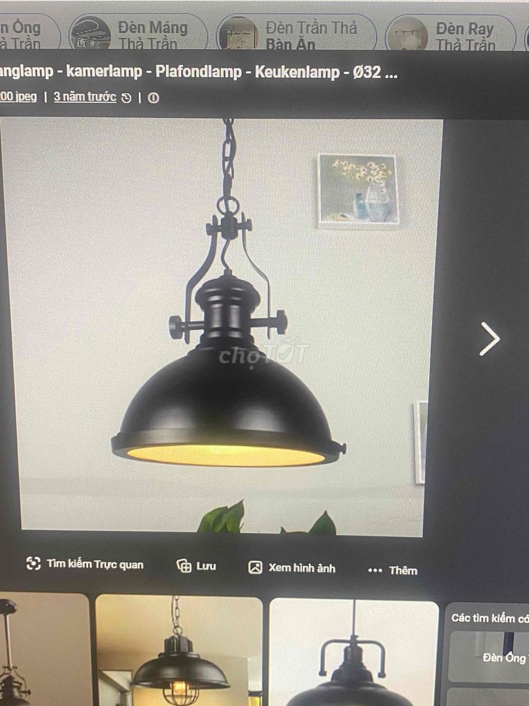 Đèn thả trần màu Đen Như mới. Mua bán Đèn tại Thành phố Thủ Đức Tp Hồ Chí Minh được đăng bởi Nguyen Huyen hình 1