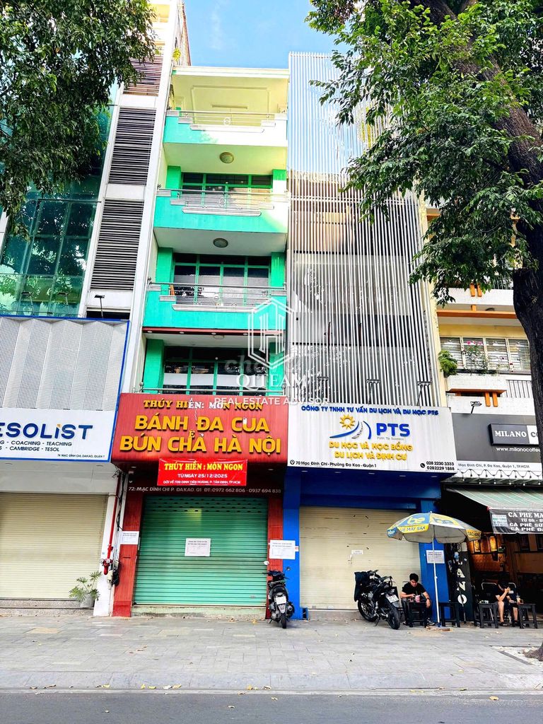 MT - MẠC ĐĨNH CHI , QUẬN 1 - 4x20m - 4 TẦNG - GIÁ 65 TRIỆU